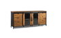 GINER Y COLOMER Buffet en bois de manguier et métal noir et naturel